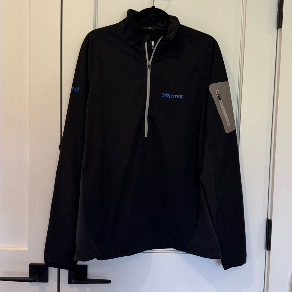 Marmot Black Quarter-Zip Jacket
